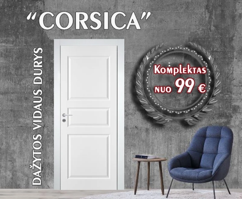 Klasikinės baltos durys Klasikinės baltos durys