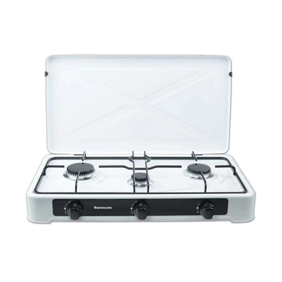 Countertop Hob Gas Ravanson K-03TB [white; 3 zone(s)]