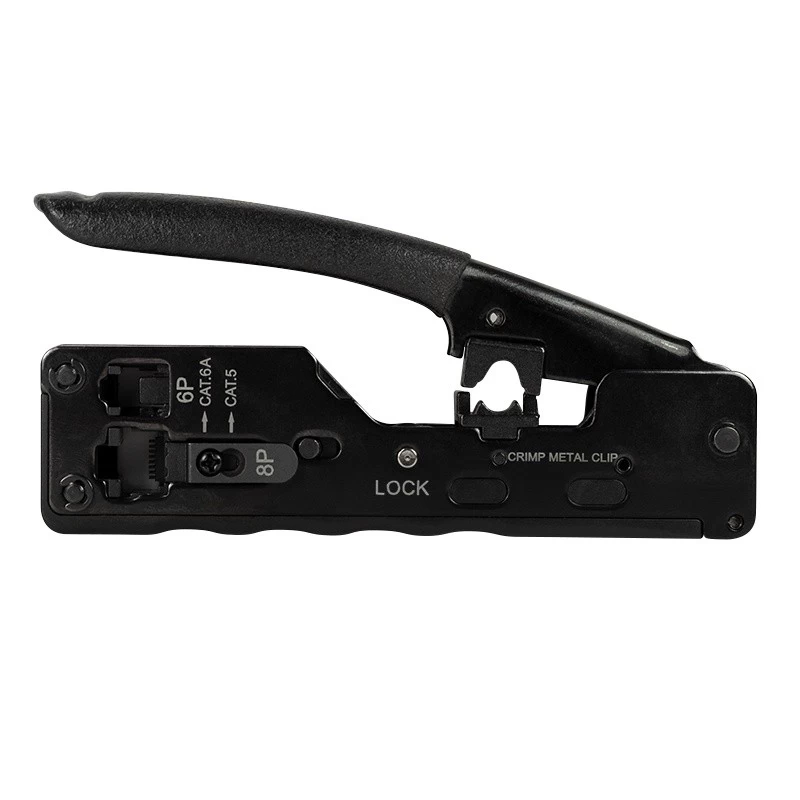 Crimp tool for cat.5e/   6/6a/7  RJ11/12