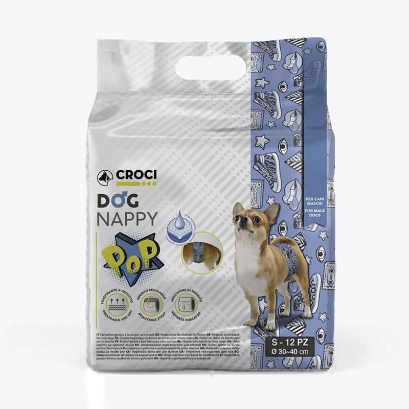 CROCI Dog Nappy sauskelnės patinėliams S 30-40cm, C6028288