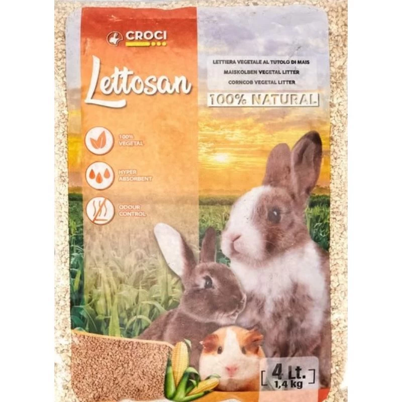 CROCI Lettosan kukurūzų kraikas graužikams 4l (4), R4CM0010