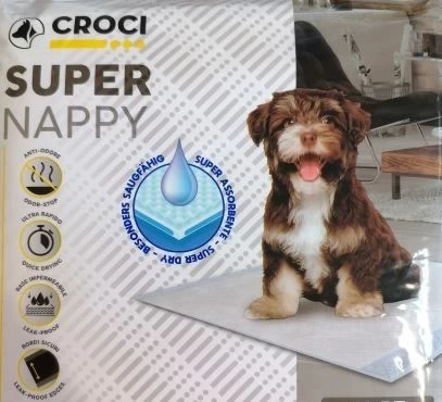 CROCI SUPER NAPPY Higieniniai paklotai 60x40cm (12), C6028477