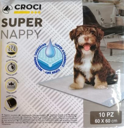 CROCI SUPER NAPPY Higieniniai paklotai 60x60cm (12), C6OI0010