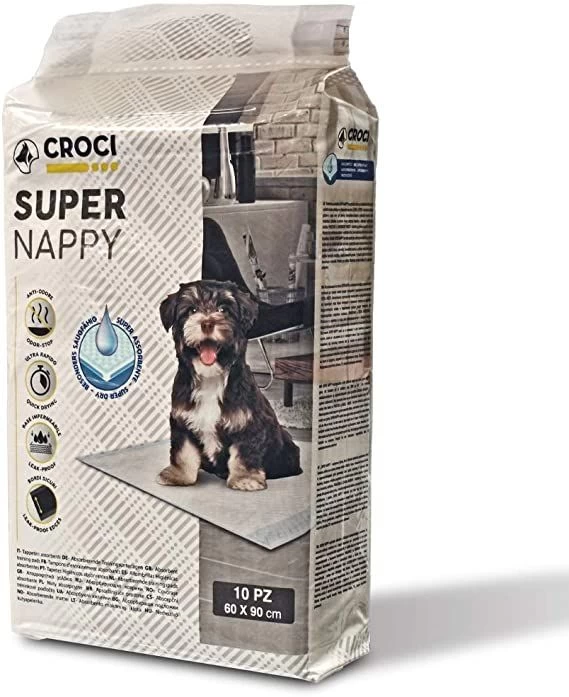 CROCI SUPER NAPPY Higieniniai paklotai 60x90cm, 10vnt (8), C6OI0012