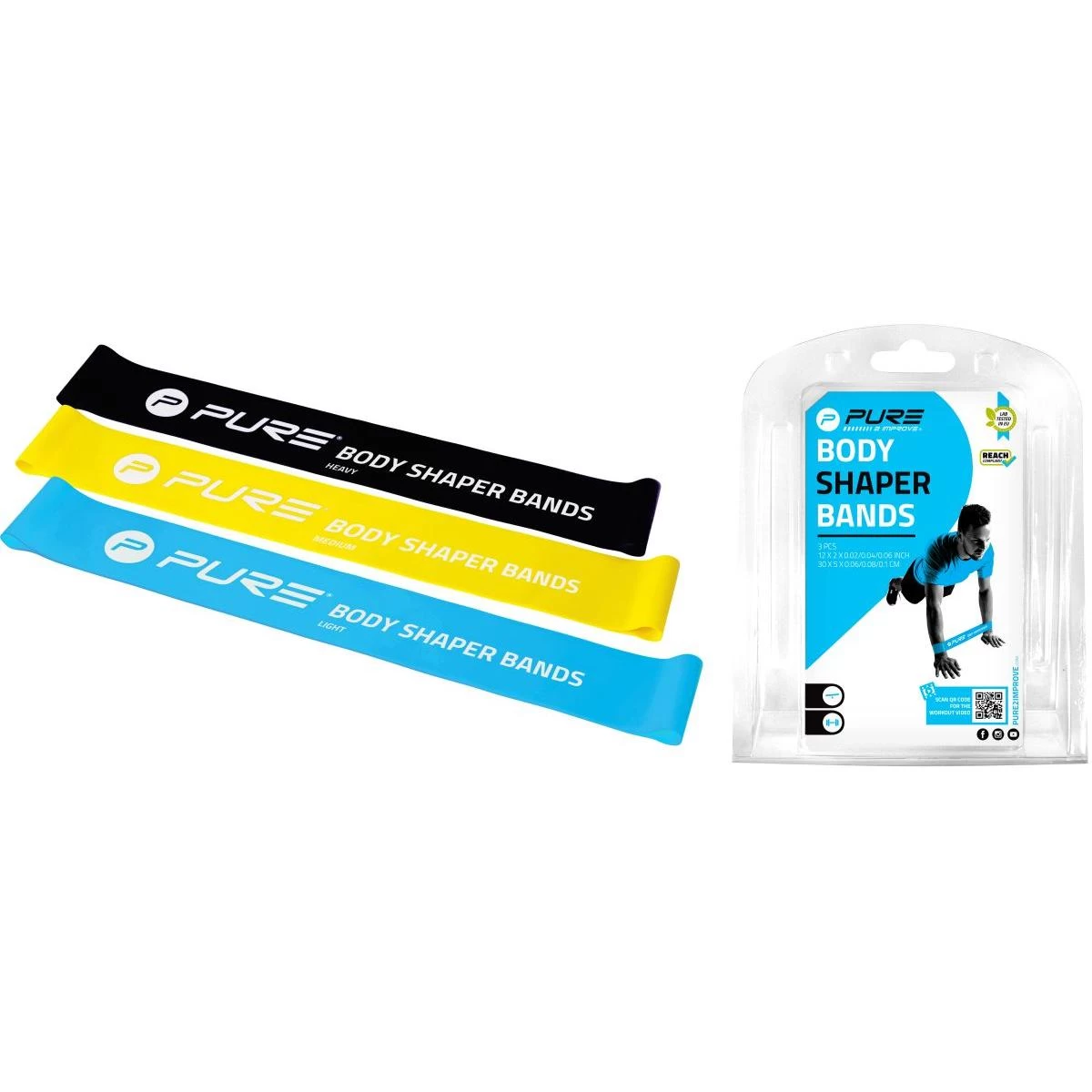 Crossfit Fitneso Mini Juostos Rinkinys 3 Vnt. Vyrai Grynas 2 Pagerinti