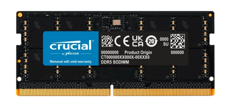 Crucial Atmintis (sodimm/ddr5/32 Gb/4800mhz/1.1v/40cl/single)