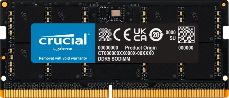 Crucial Atmintis (sodimm/ddr5/48 Gb/5600mhz/46cl/single)