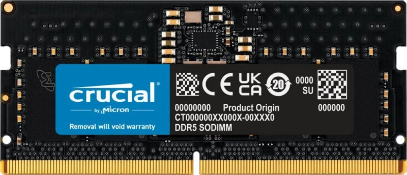 Crucial Atmintis (sodimm/ddr5/8 Gb/4800mhz/40cl/single)
