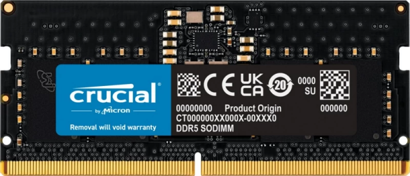 Crucial Atmintis (sodimm/ddr5/8 Gb/5600mhz/46cl/single)