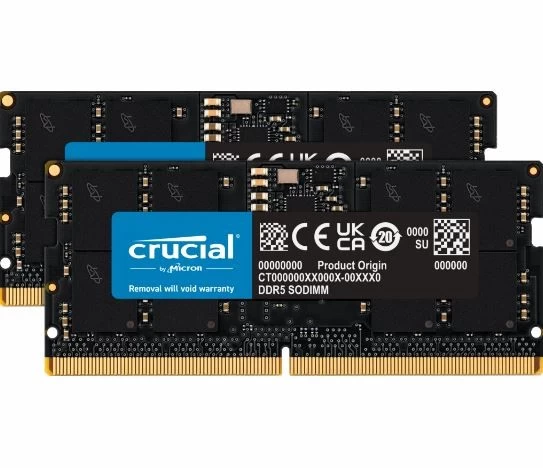 Crucial Atmintis (sodimm/ddr5/96 Gb/5600 Mhz/1,1 V/46cl/dual)