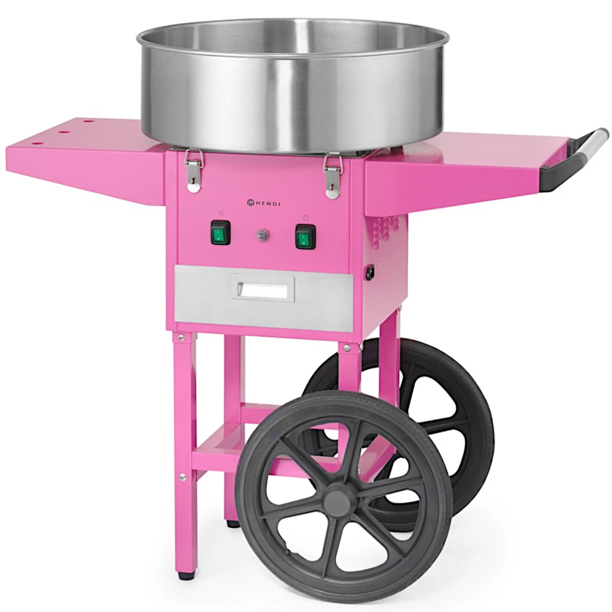 Cukraus Vatos Aparatas Su Vežimėliu Be Dangčio 1130 W - Rožinis