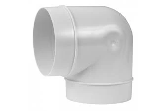 D125mm, 90*ALKŪNĖ PLASTIKINĖ
