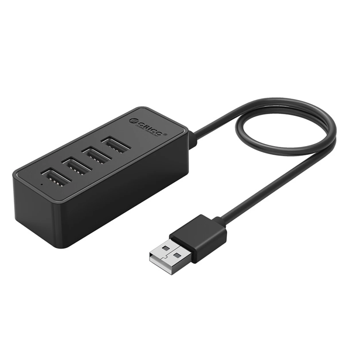 Dalytuvas-koncentratorius W5p-u2-100 4x Usb-a Microusb 5v 1 M - Juodas Dalytuvas-koncentratorius W5p-u2-100 4x Usb-a Microusb 5v 1 M - Juodas