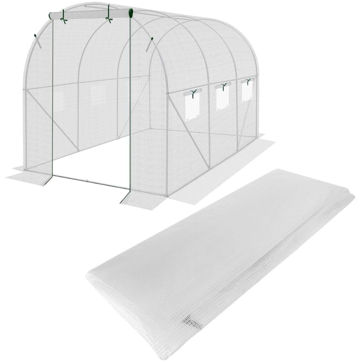 Dangtas Sodo Tuneriui 200x300x200cm Baltas