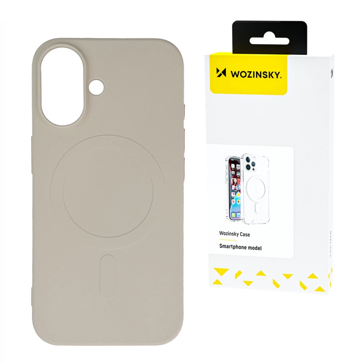 Dangtelis samsung Galaxy S24 Fe Liquid Silicone Case Magsafe - Smėlio Spalvos