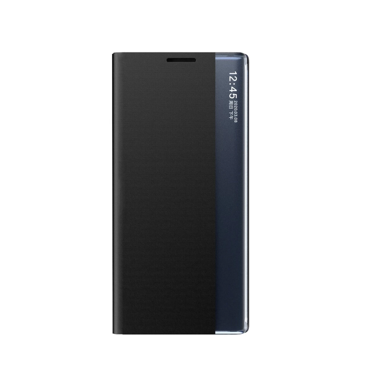 Dangtelis Su Atverčiamu Dangčiu Ir Stovu „samsung Galaxy A35 New Sleep View Case“ – Juodas