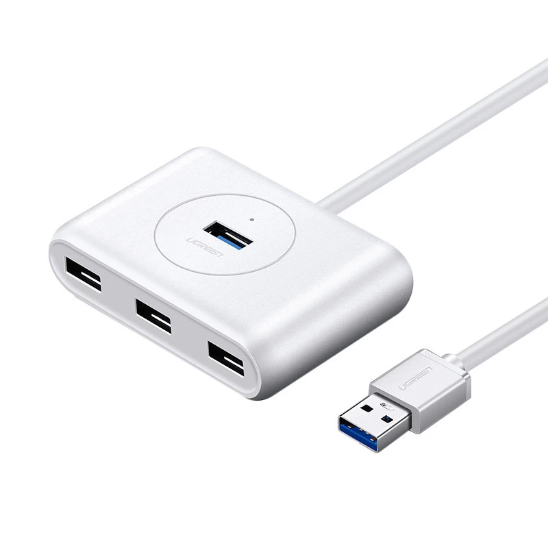 Daugiafunkcinis Usb Prievadų šakotuvas Hub - 4x Usb 3.0 1 M, Baltas Daugiafunkcinis Usb Prievadų šakotuvas Hub - 4x Usb 3.0 1 M, Baltas