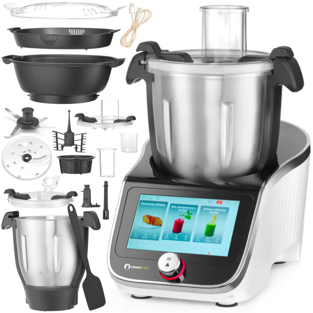 Daugiafunkcinis Virtuvinis Kombainas Su 20 Funkcijų Skale hendichef Ipc 4,5 L 1400 W 230 V - Hendi 221761 Daugiafunkcinis Virtuvinis Kombainas Su 20 Funkcijų Skale hendichef Ipc 4,5 L 1400 W 230 V - Hendi 221761