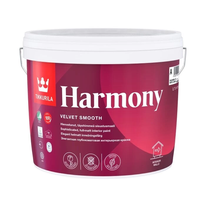 Dažai sienoms TIKKURILA Harmony C bazė, 2,7l bespalviai