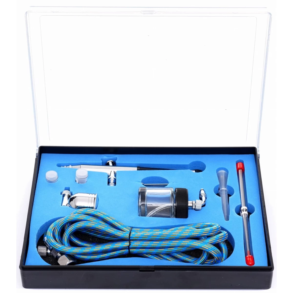 Dažų aerografas Ø0.2mm su priedais, KD2097