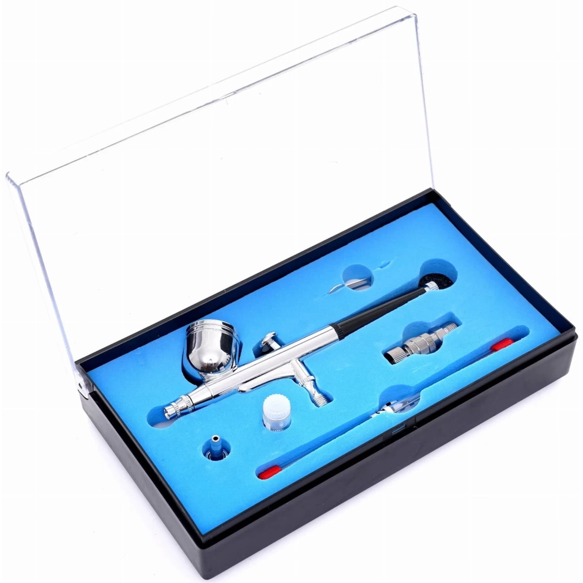 Dažų aerografas Ø0.3mm su priedais, KD2096