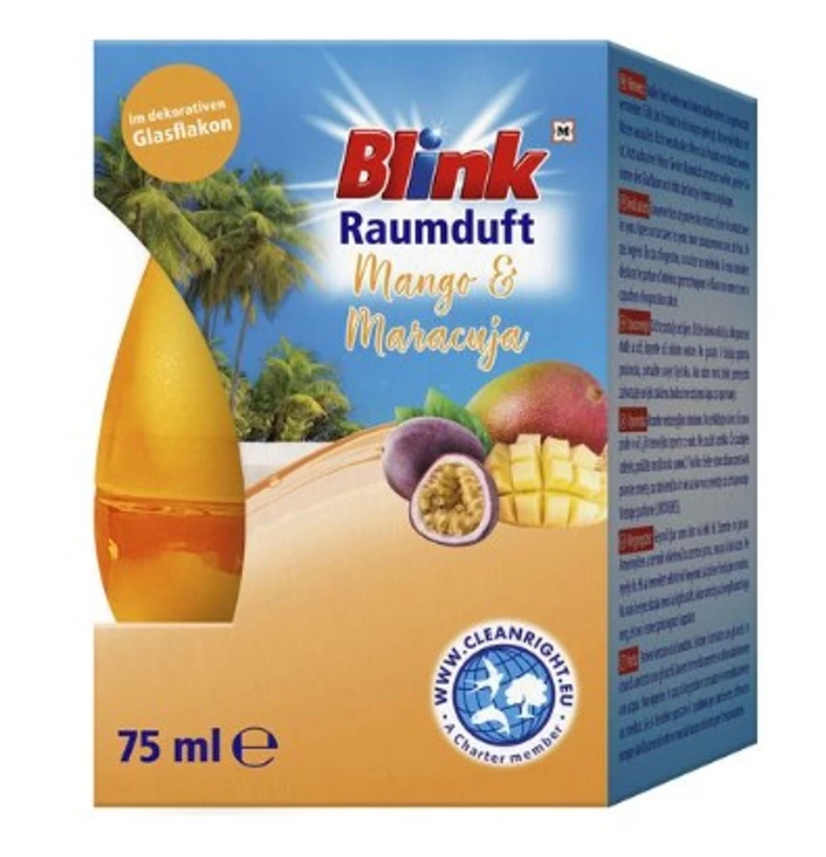 (de) Blink, Mango Ir Pasiflorų Vaisiai, Oro Gaiviklis, 75 Ml (vokietijos Produkta)