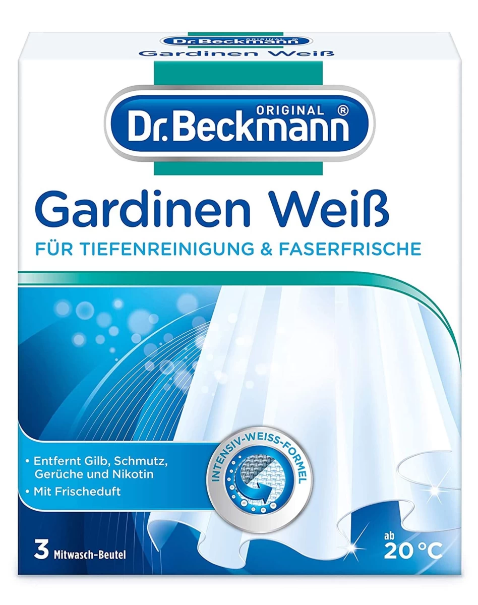 (de) Dr. Beckmann, Druska Užuolaidoms Plauti, Paketėliuose, 120 G (vokietijos Produktas)