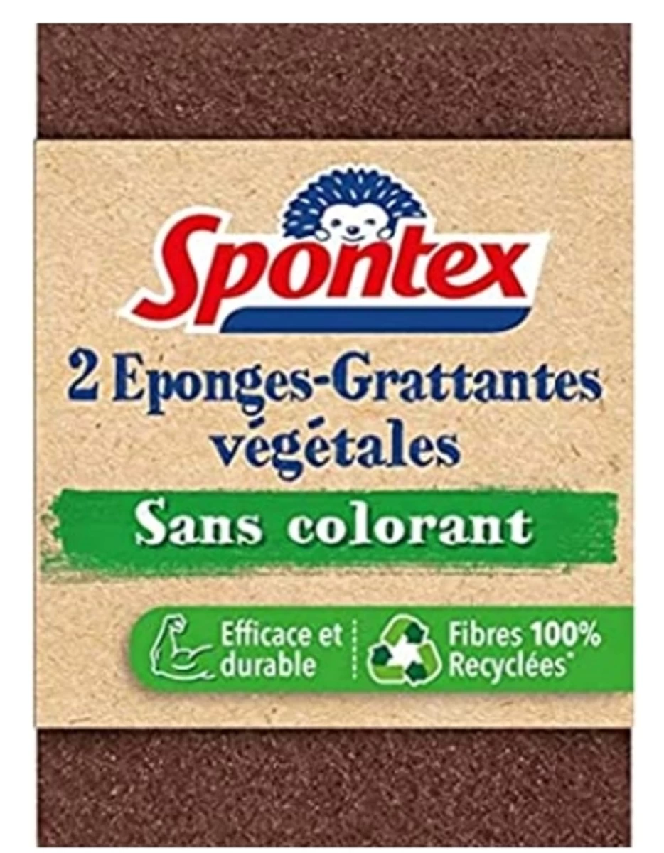 (de) Spontex, Be Dažiklių, Indų Plovimo Kempinėlė, 2 Vienetai (vokietijos Produktas)