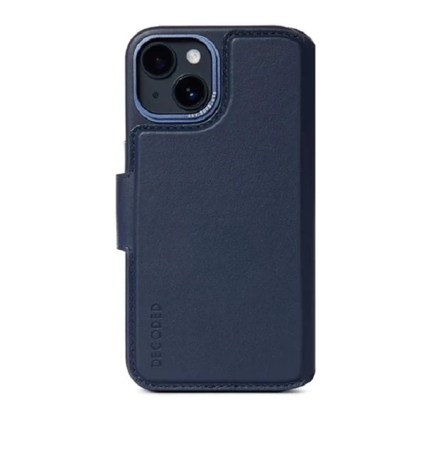 Decoded Detachable Wallet - Apsauginis Odinis Dėklas Iphone 13/14, Suderinamas Su Magsafe (tamsiai Mėlynas) Decoded Detachable Wallet - Apsauginis Odinis Dėklas Iphone 13/14, Suderinamas Su Magsafe (tamsiai Mėlynas)