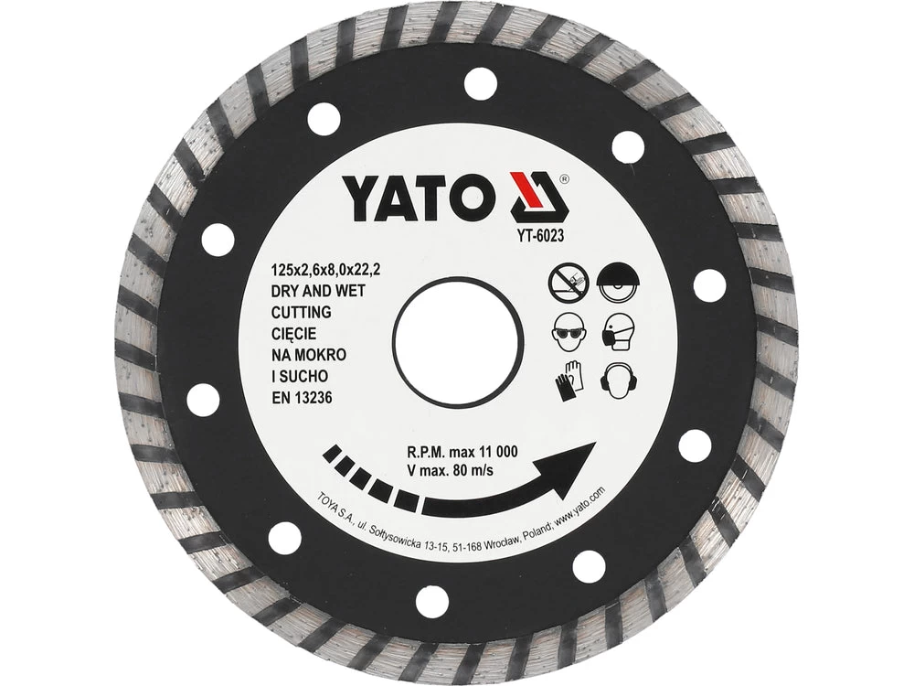 Deimantinis pjovimo diskas turbo HS 125 mm (YT-6023)