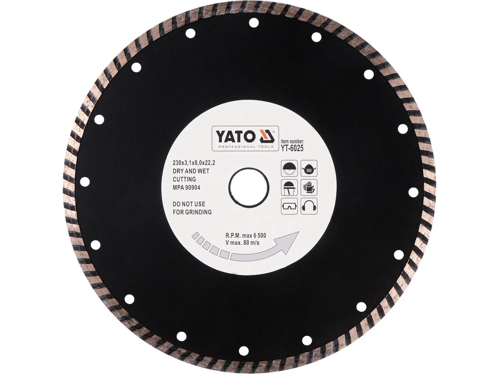 Deimantinis pjovimo diskas turbo HS 230 mm (YT-6025)