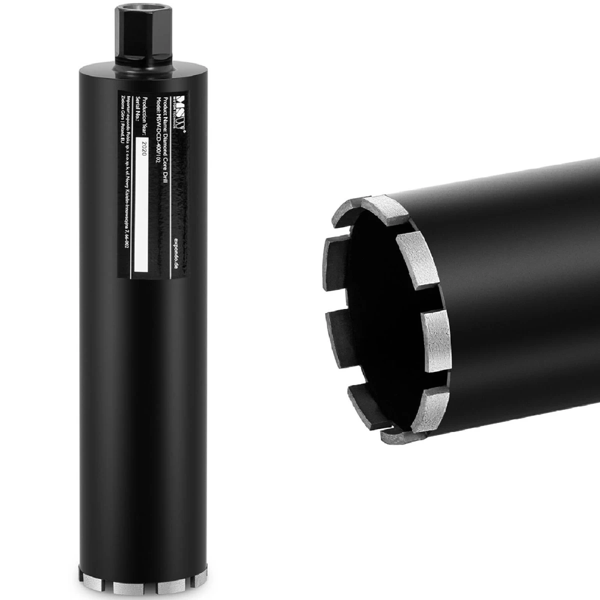 Deimantinis šerdies Grąžtas Betono Akmeniui G1 Ilgis 400 Mm Skersmuo 102 Mm