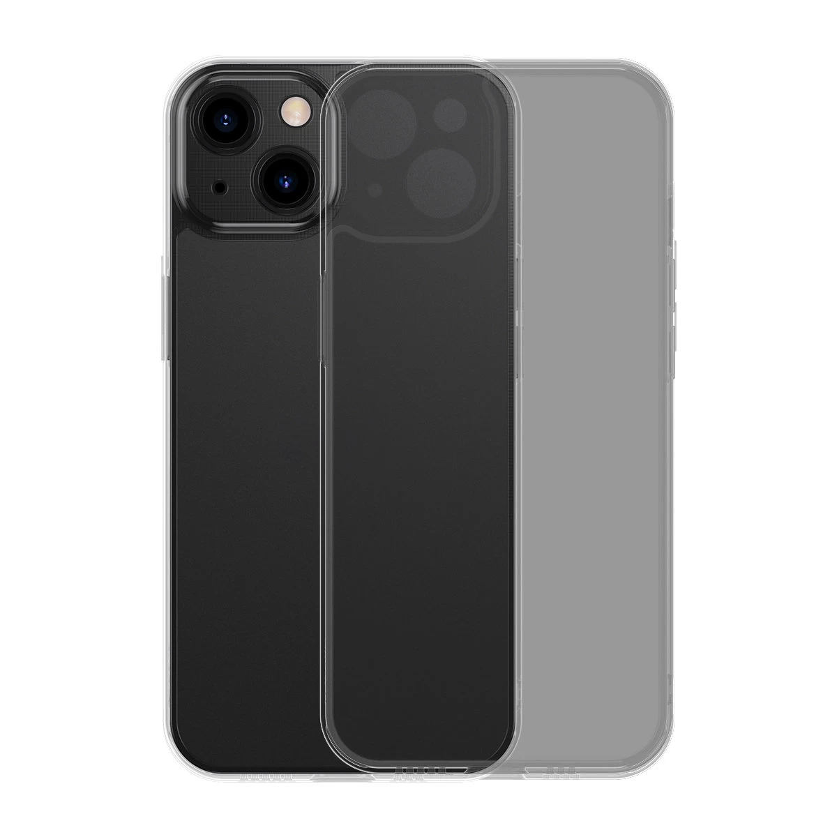 Dėklas Iphone 13 Standus Dėklas Su Geliniu Rėmeliu, Juodas
