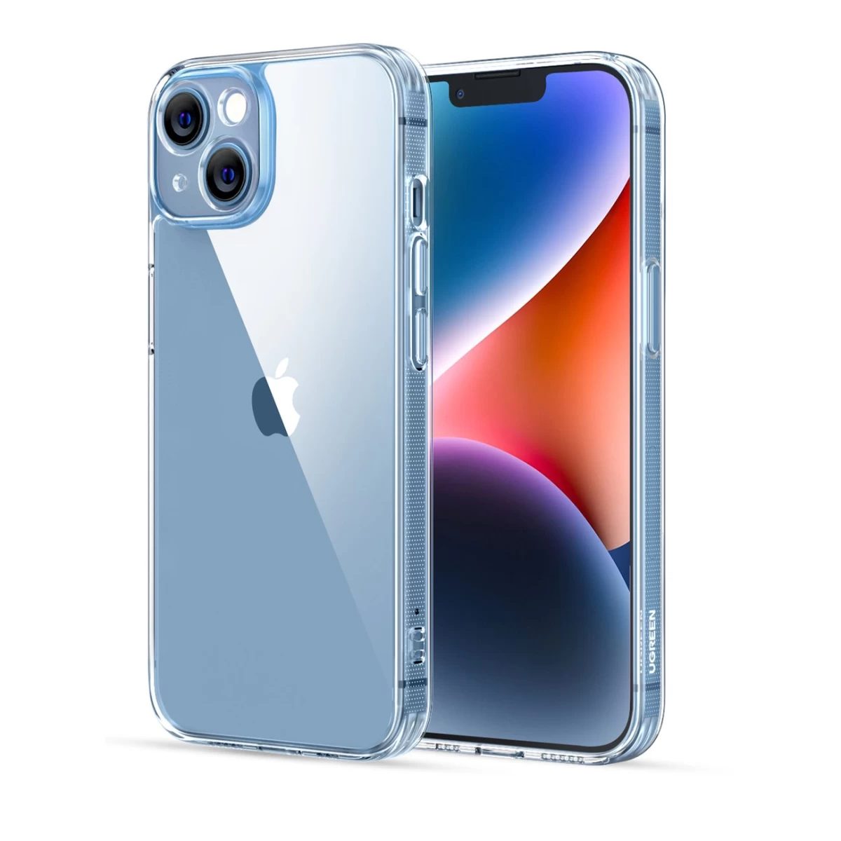 Dėklas iphone 14 Plus Su Geliniu Rėmeliu Apsauginis Dėklas Skaidrus