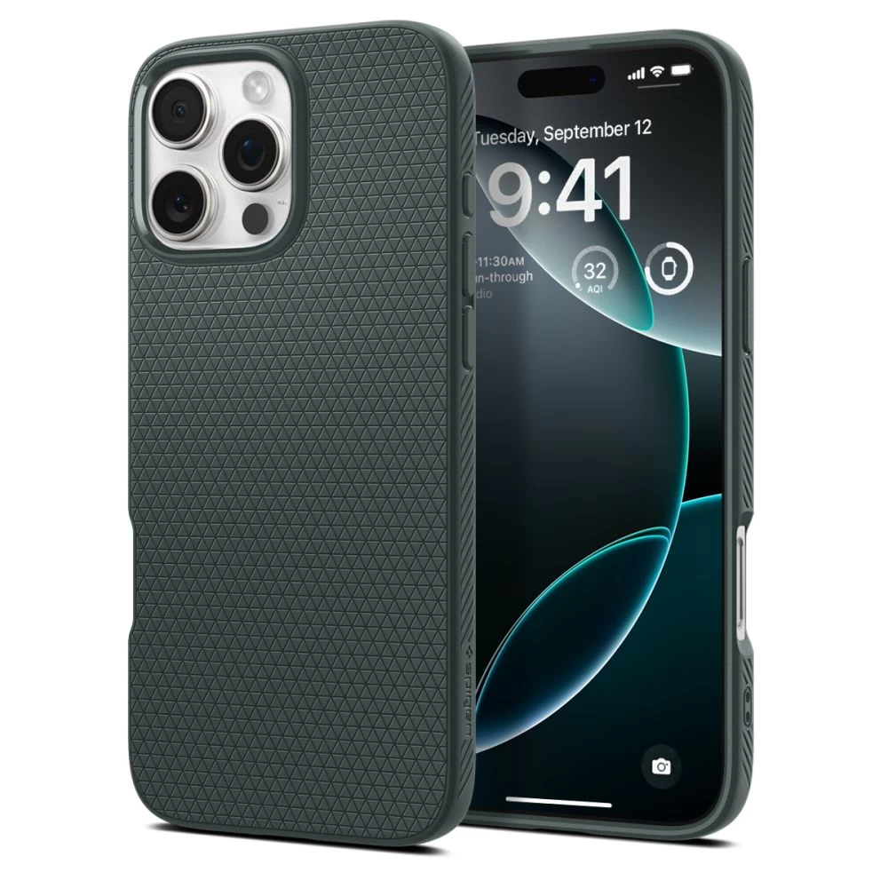 Dėklas iphone 16 Pro Max Liquid Air - žalias