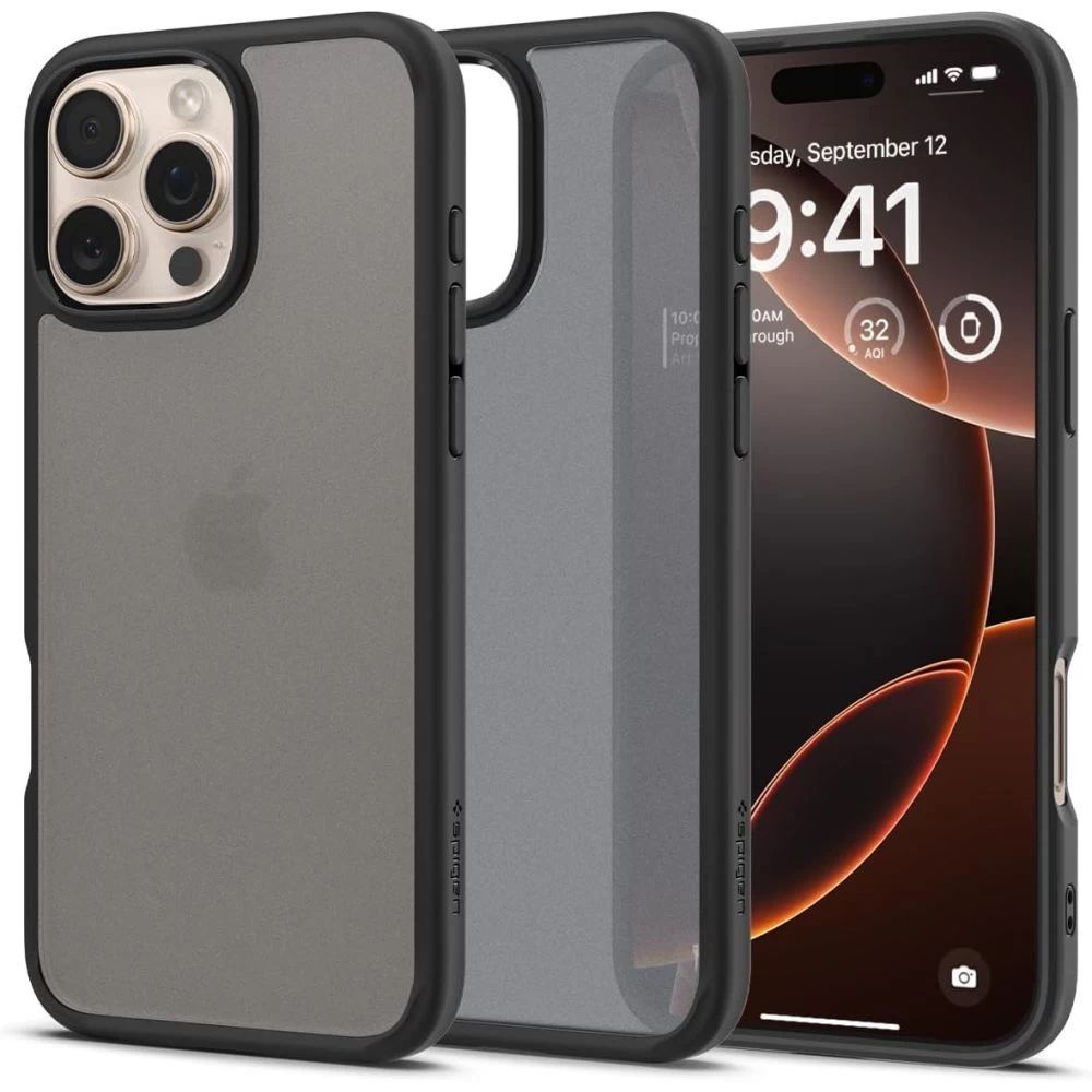Dėklas iphone 16 Pro Max Ultra Hybrid - Juodas