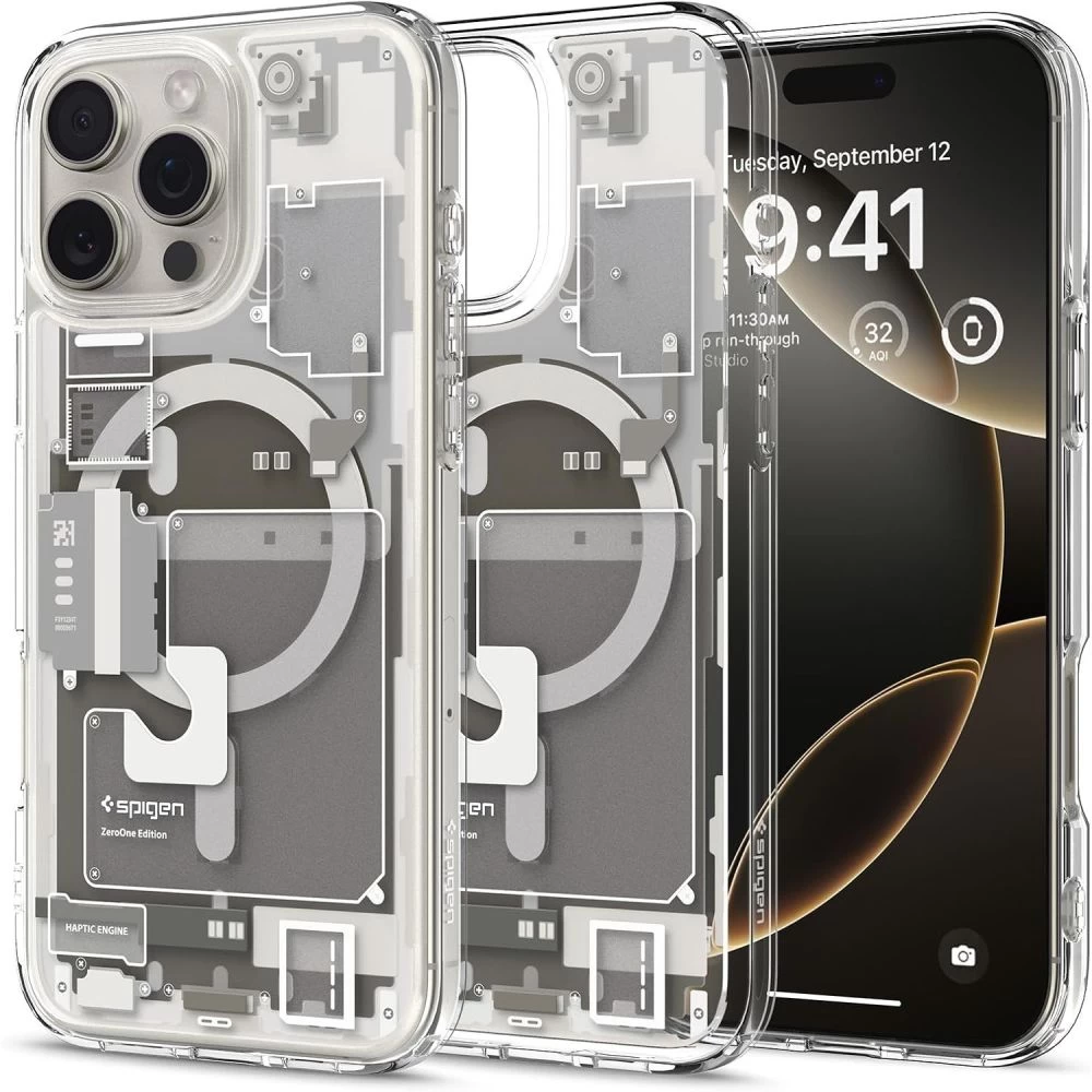 Dėklas iphone 16 Pro Max Ultra Hybrid Mag Su magsafe Zero One - Titano Spalvos