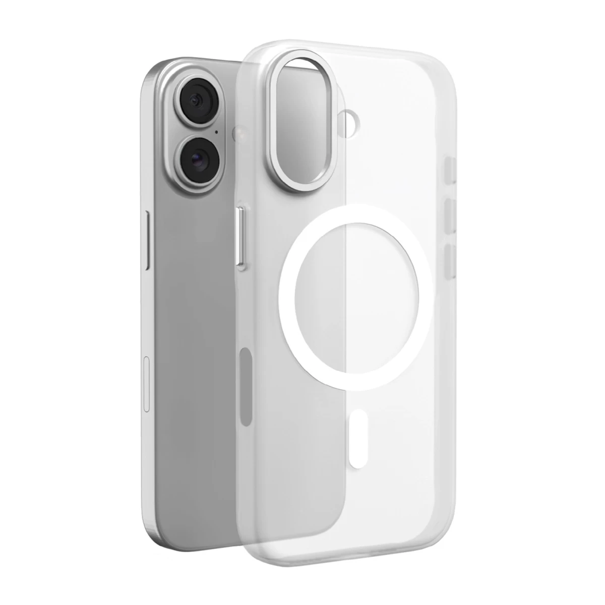Dėklas iphone 17 Lightfeel Magsafe - Skaidrus, Baltas