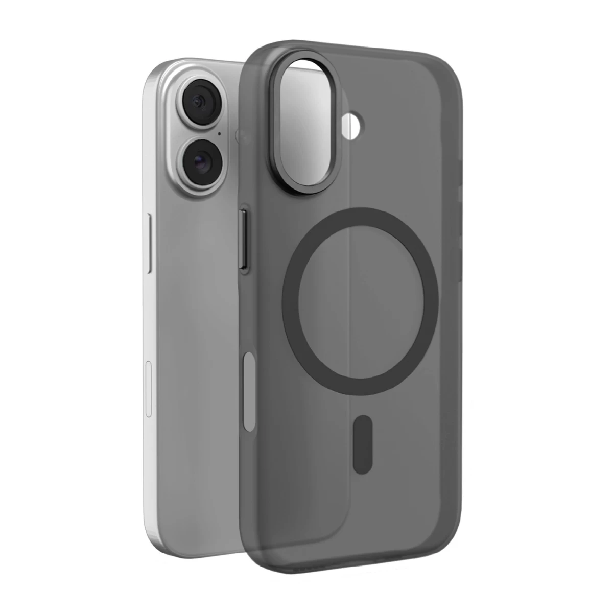 Dėklas iphone 17 Lightfeel Magsafe - Skaidrus, Juodas
