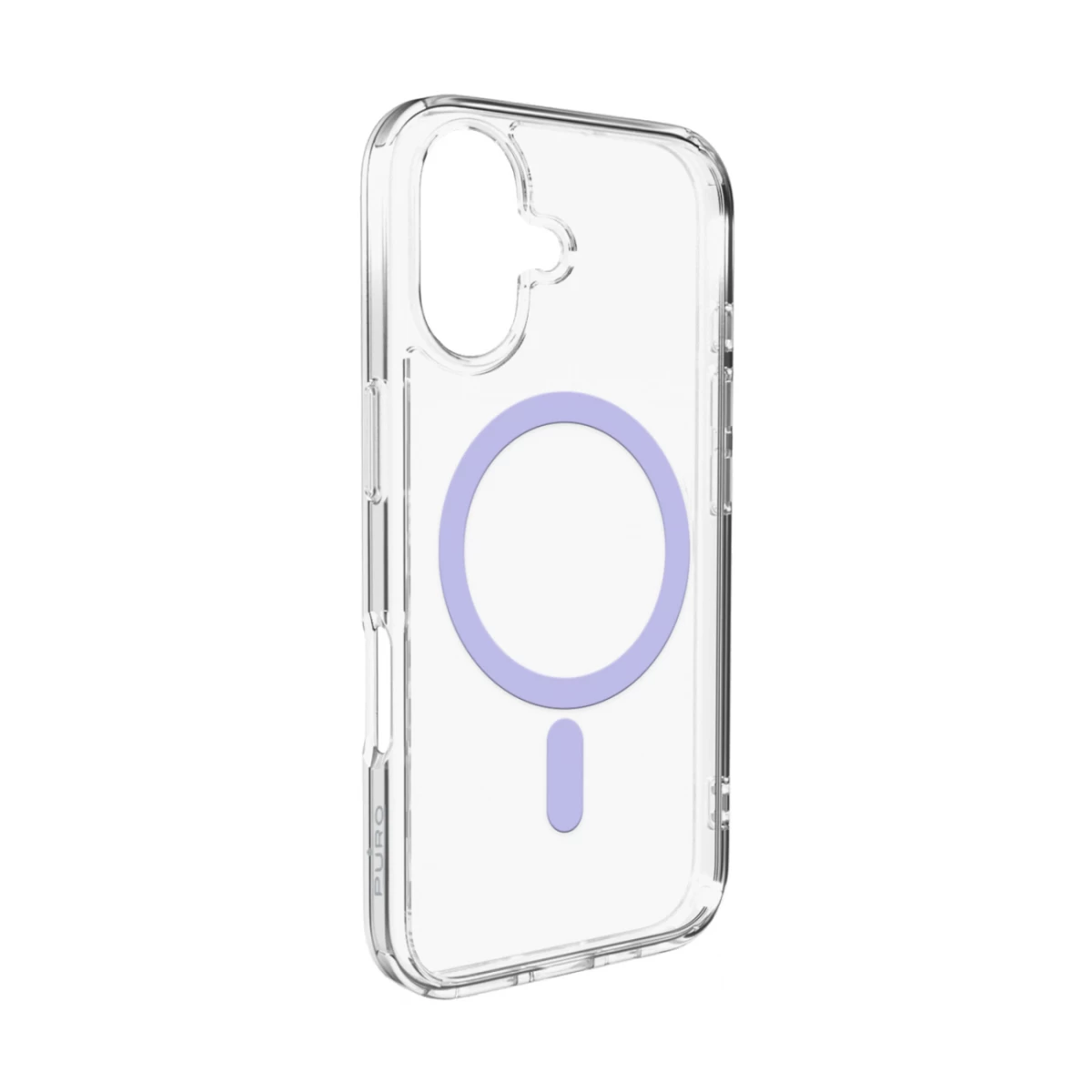 Dėklas iphone 17 Lite Magsafe - Skaidrus Rožinis žiedas