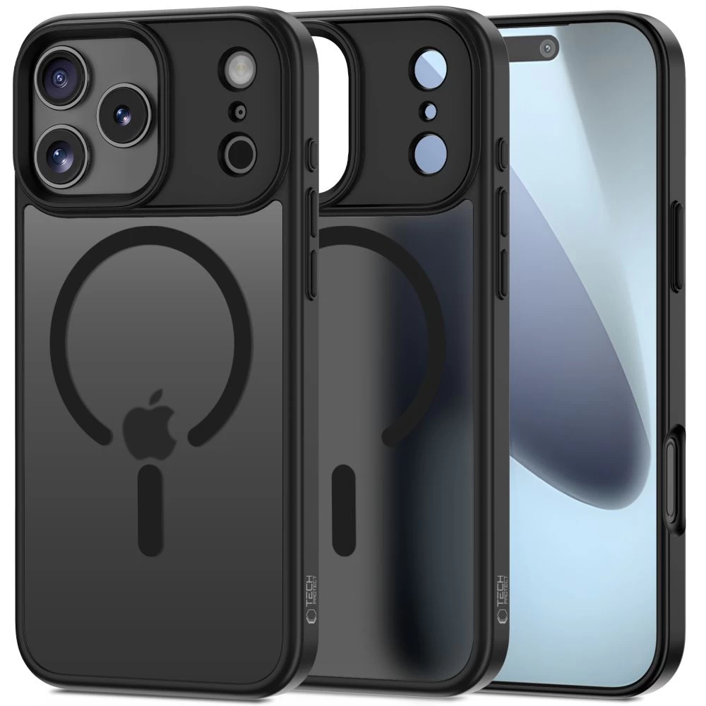 Dėklas iphone 17 Pro Magmat Magsafe - Matinės Juodos Spalvos