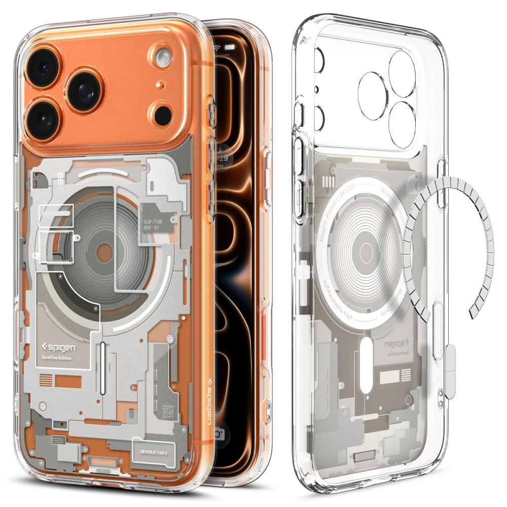 Dėklas iphone 17 Pro Magsafe Ultra Hybrid Zero One - Titano Spalvos