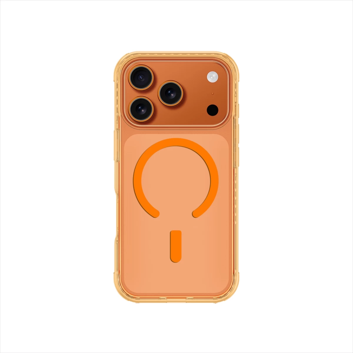 Dėklas iphone 17 Pro Max Titan Pro Magsafe - Oranžinis