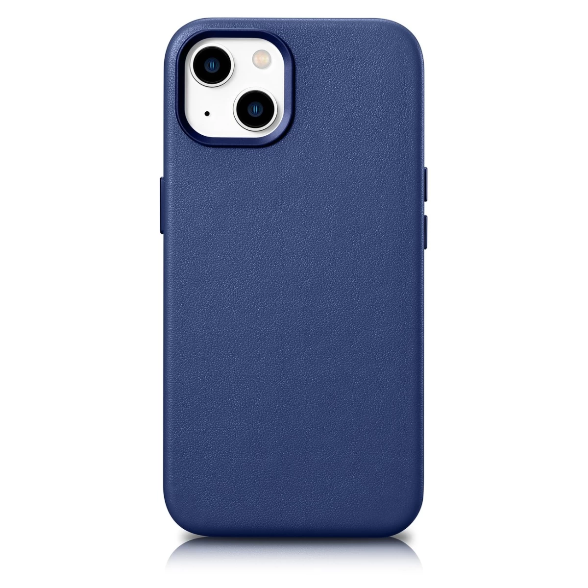 Dėklas Iš Natūralios Odos Iphone 14 Plus Magsafe Case Leather Blue