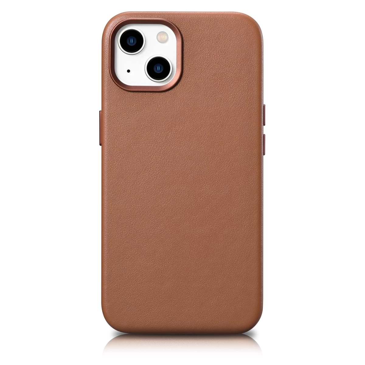 Dėklas Iš Natūralios Odos Iphone 14 Plus Magsafe Case Leather Brown
