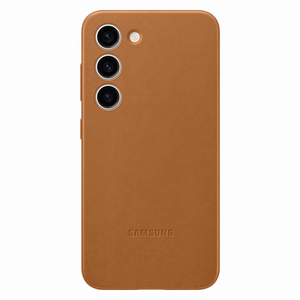 Dėklas Iš Natūralios Odos Samsung Galaxy S23 Leather Cover Camel