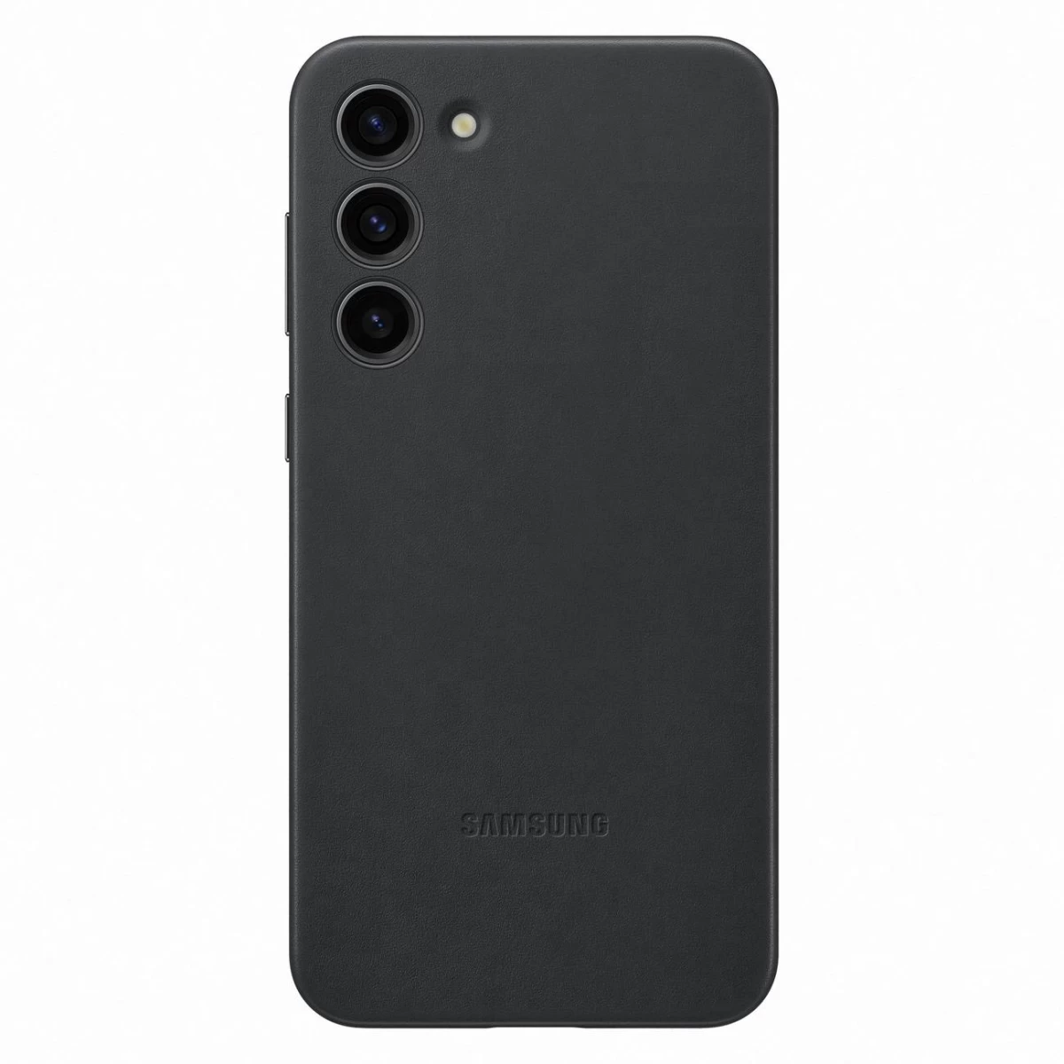 Dėklas Iš Natūralios Odos Samsung Galaxy S23+ Leather Cover Juodas