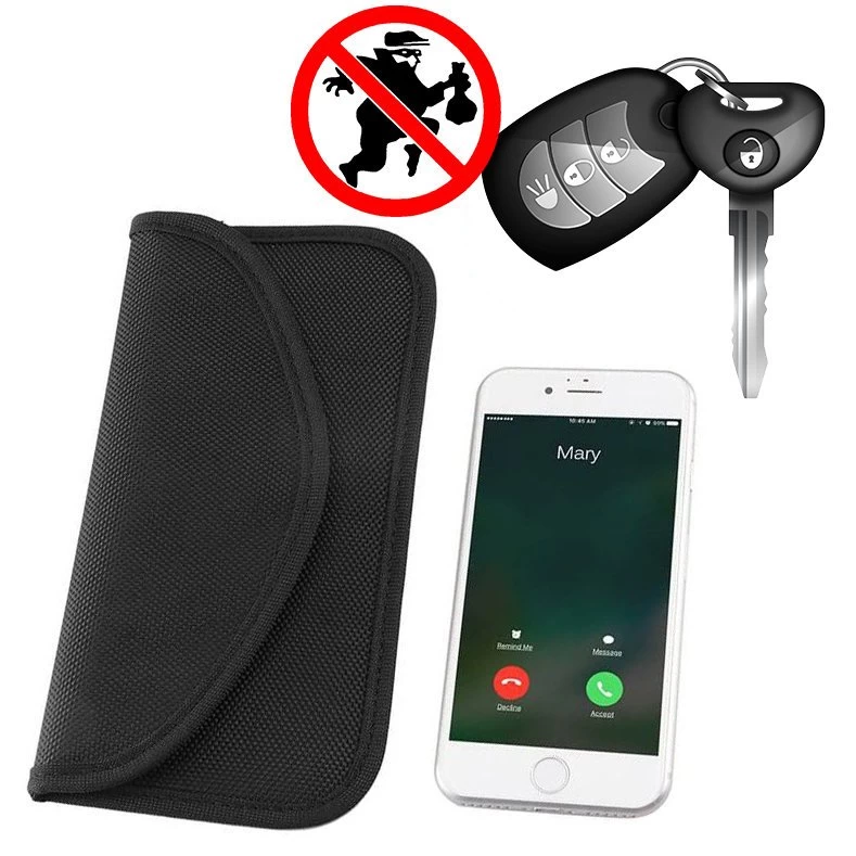 Dėklas Nuo Vagystės Automobilio Rakteliams Faraday Cage 20x11cm Juodas