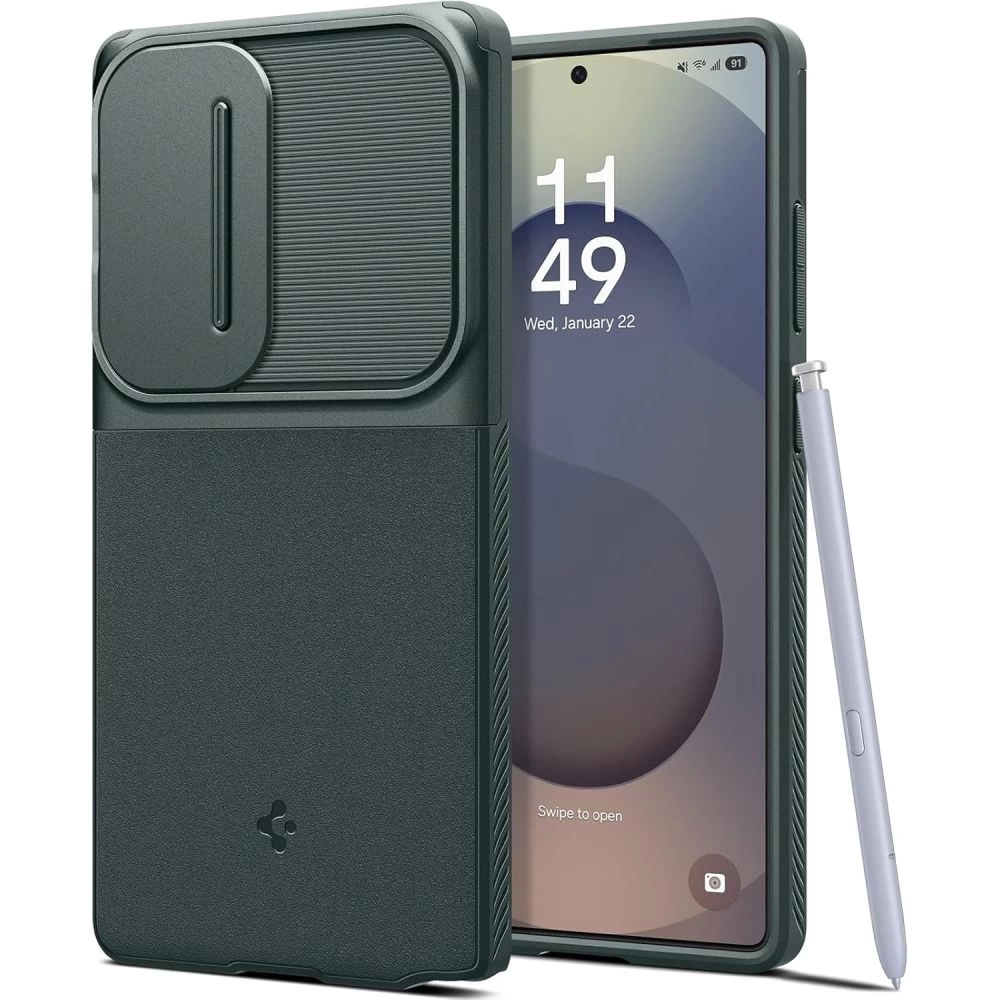 Dėklas samsung Galaxy S25 Ultra Optik Armor - žalias