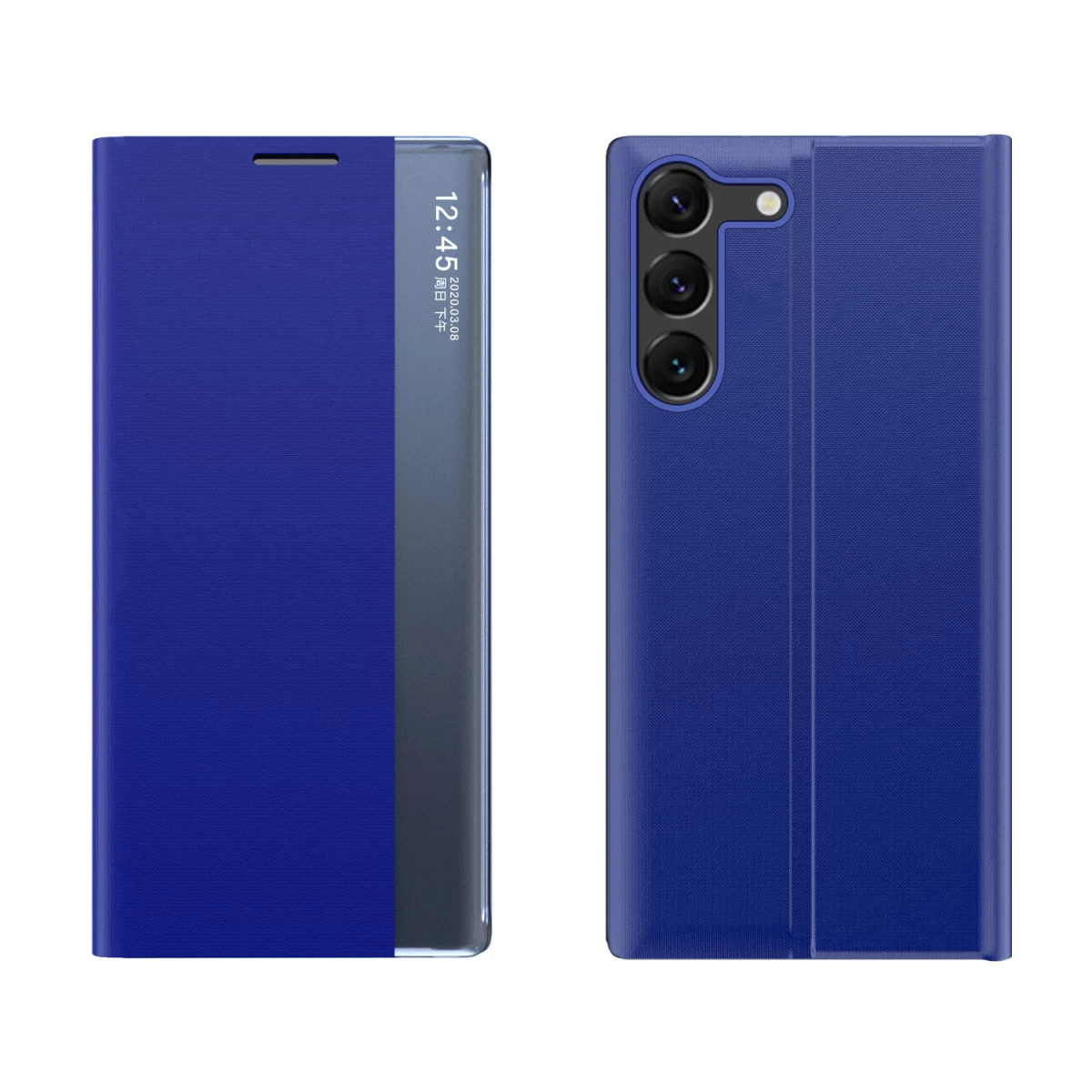 Dėklas samsung S24+ Su Magnetiniu Atvartu New Sleep View Case Blue